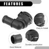 Upper Radiator Coolant Hose Connector Pipe No.1K0122291H - Car Interior Heater Hose Connector - for Volkswagen Passat 2012-2014 Plastic Black 1 Pc