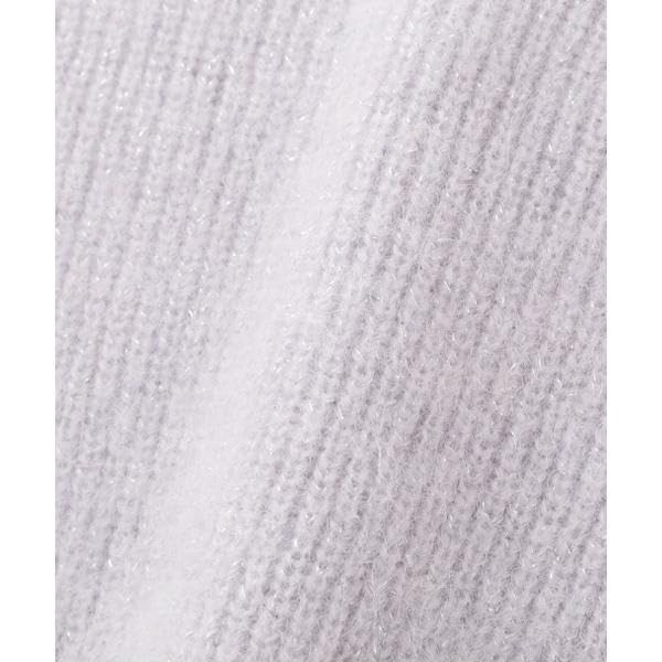 Jill by Jill Stuart Alpaca Con Lame Knit Blue Women's Sweater,