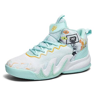 Men's Women's Basketball Shoes Middle School Games Training High Flying Mesh Surface Breathable Sports Shoes Summer Spring