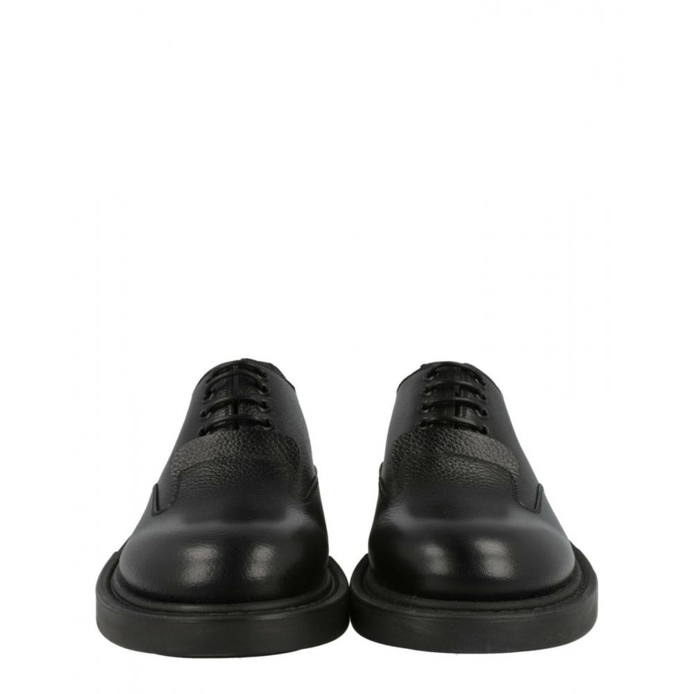 Salvatore Ferragamo Lux Monsieur Derby Shoes Black