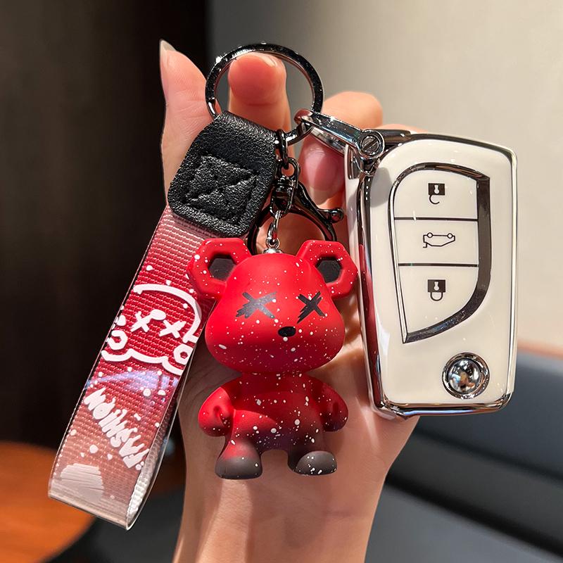 Key Case for Toyota: Fits Corolla, Camry, Levin, Avalon, Highlander, RAV4 & CHR - Women's Shell & Buckle Bag