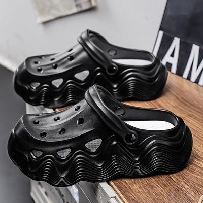 Hole-out Shoes Men's New Style Poop-sensing Slippers, Casual Beach Sandals