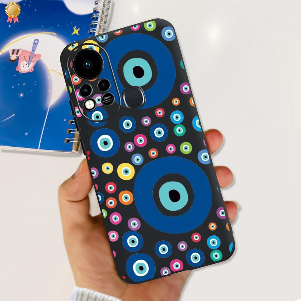 For Infinix Hot 11s Case Back Cover Clear Cute Cat Black Soft Silicone Coque For Infinix Hot11S Hot 11S Phone Case Bumper Fudna
