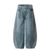 Nuovi jeans lavati vintage americani uomo e donna larghi a gamba larga dritti a tutta lunghezza