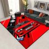 Classic Car Design Area Rug Vintage Style Carpet for Living Room and Bedroom Non-Slip Creative Floor Mat Home Decor Washable