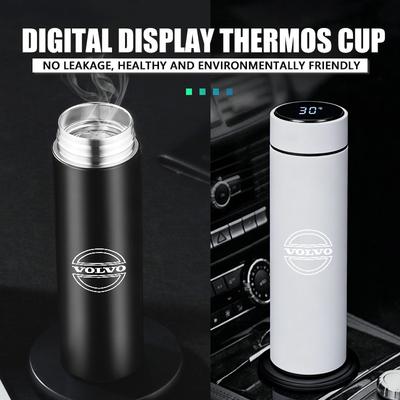 Auto Travel Vacuum Flask Stainless Steel Car Cup Holder Thermos For S60 S80 S90 C30 XC40 XC60 XC70 XC90 V40 V60 V90 T6