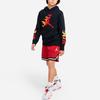 Jordan Color Block Logo Drawstring Kids Shorts Kids Shorts Fitness-Red DJ5654-687