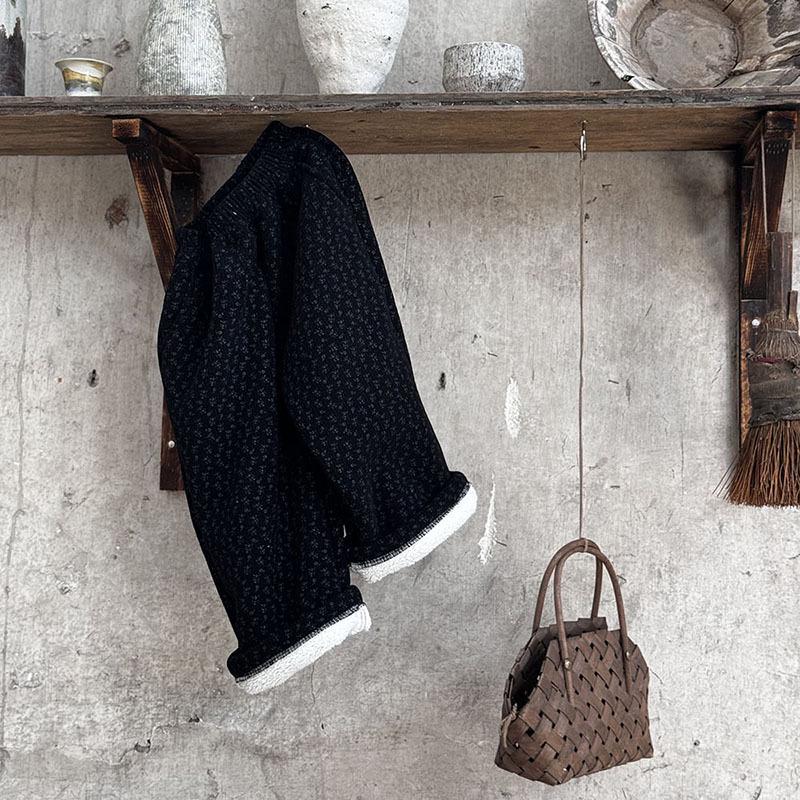 

Брюки из вельвета с принтом на флисовой подкладке в корейском стиле для детей - для мальчиков и девочек, теплые, повседневные, широкие. 130cm цветочный