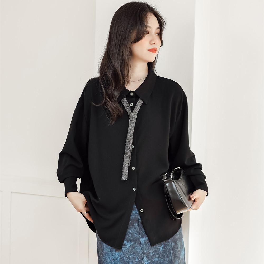 

DIMANAF 2024, женская летняя новая блузка больших размеров, модная рубашка, свободные однотонные базовые женские повседневные черные винтажные футболки, топы