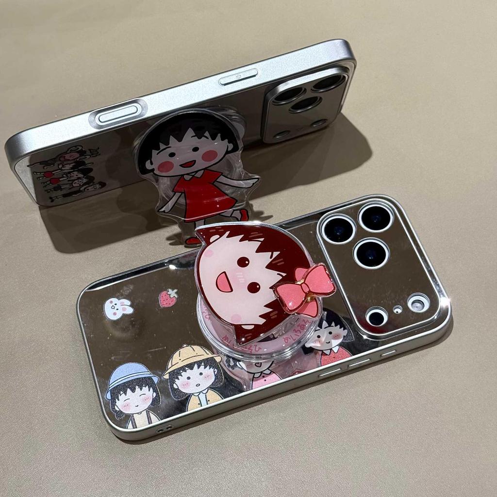 Chibi Maruko-chan iPhone 17 Pro Max Magnetic Protective Case - Cute Cartoon Cover, Apple Compatible