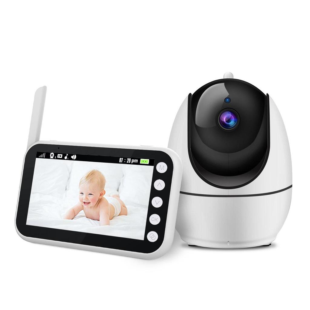 Baby Wireless Video Color Monitor Wifi Nanny Surveillance Camera Sicurity Camara 2 Way Talk Temperature Monitoring Feeding TimeAA
