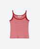 MOONSUN M.C Stripe Sleeveless Top / Red Stripe
