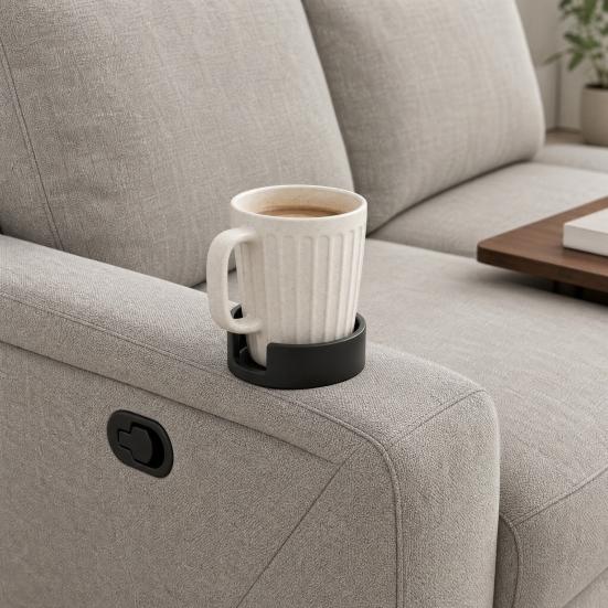 Couch Cup Holder Adapter, Universal Sofa Drink Stabilizer for Large Cups, Anti Spill Beverage Holder, Easy Insert Expandable Sofa