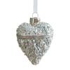 DIY Glass Christmas Tree Pendant Sliver Elk Hanging Ornament Snowflake Shining Xmas Pendant New Year