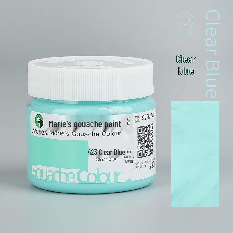 Mali Afwasbare Gouache Verf 100ml - Handgeschilderde Kleuren voor Kinderen en Studenten