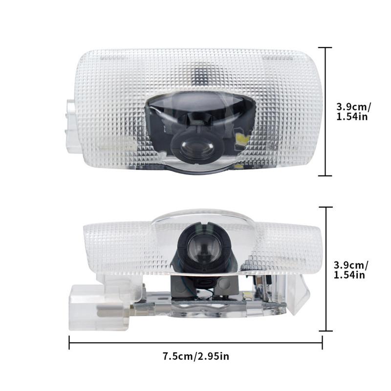 2Pcs LED Car Door Welcome Lights Projector Courtesy Lamp Styling Accessories For BRZ 2012 - 2015 2016 2017 2021 2022 2023 2024