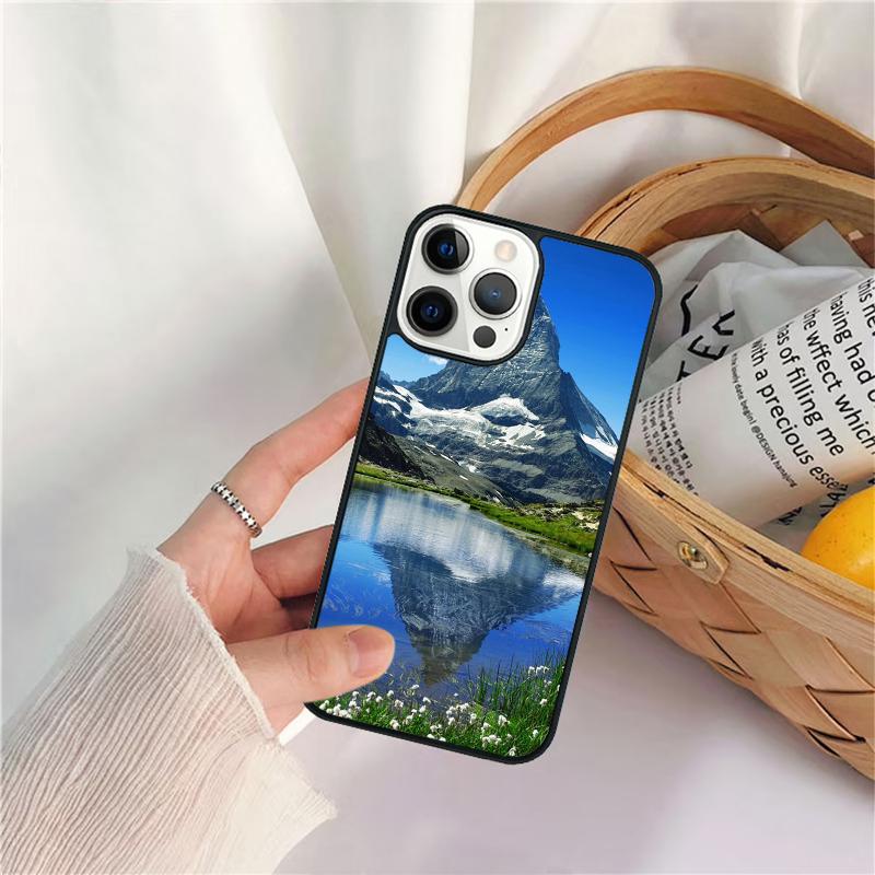 Anime Natural Landscape Phone Case For iPhone 17 Air 16 15 14 11 12 13 Pro  MAX Plus Coque Cover Shell