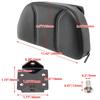 Universal For Harley Yamaha Honda Suzuki Kawasaki Chopper Motorcycle Driver Backrest PU Leather Cushion Pad With Storage Pouch