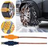 6,5-9,65 Zoll 4-teiliges Auto-Winterreifen-Verdickungs-TPU-Anti-Ski-Kettenwerkzeugset Auto General Outdoor Rescue Wheel Notfallwerkzeuge