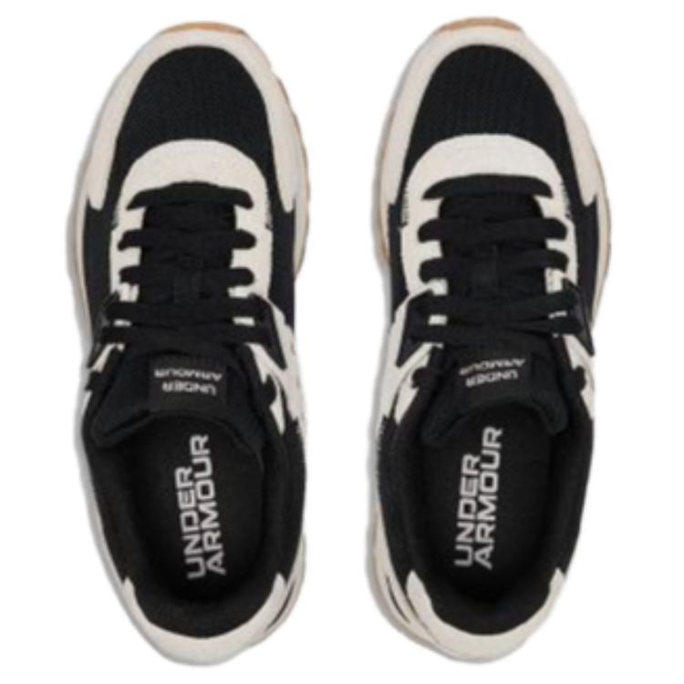 Under Armour Essential Comfortable Versatile Non-Slip Durable Low-Top Casual Running Shoes Women sneaker Beige Black 6007205-115