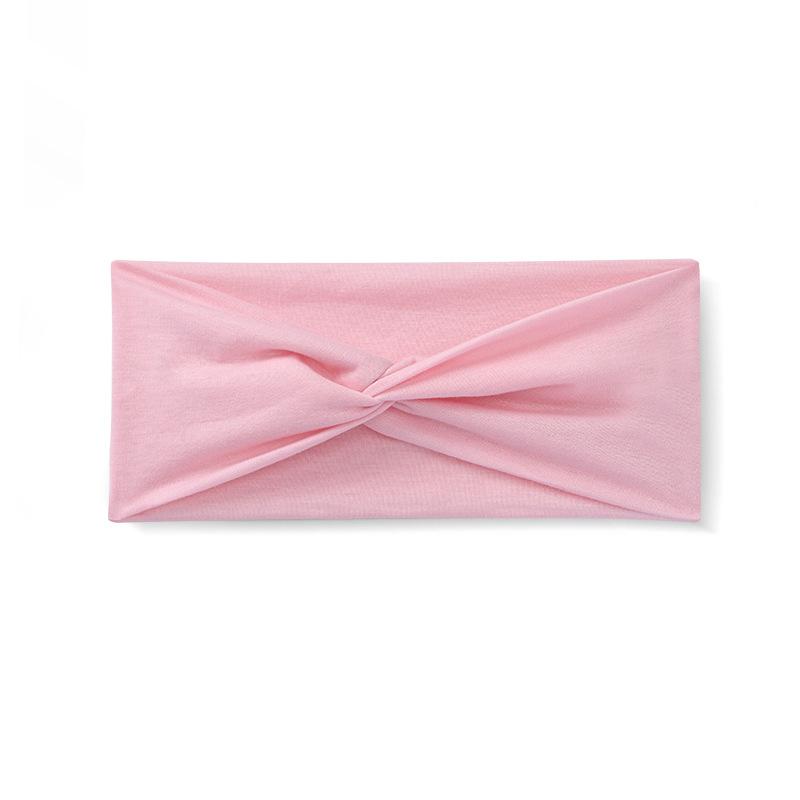 Yoga Sports Headband Elastic Non-slip Wide Headband Candy Color Headband Exercise Running Sweat-absorbent Women's Headband