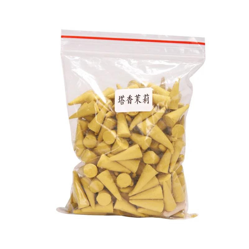 

200 Grain/Bag Handmade Cone Incense/Sandalwood Agarwood Mosquito Repellent Indoor Aromatherapy Air Purification and Odor Removal Jasmine-200 grain