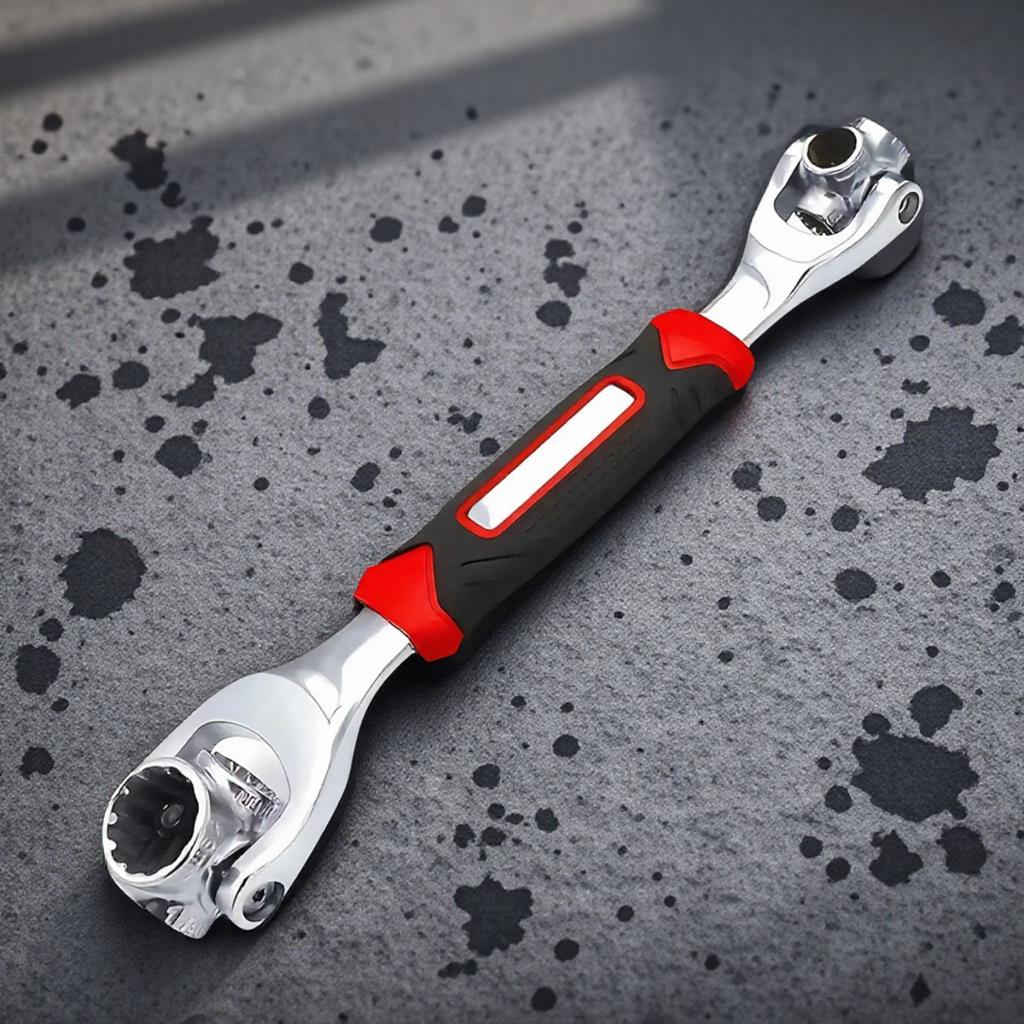 52 In 1 Universal Wrench Set with 8 In 1 Socket Wrench 360 Degree Rotating Adjustable Hand Tool for Home Car Repair