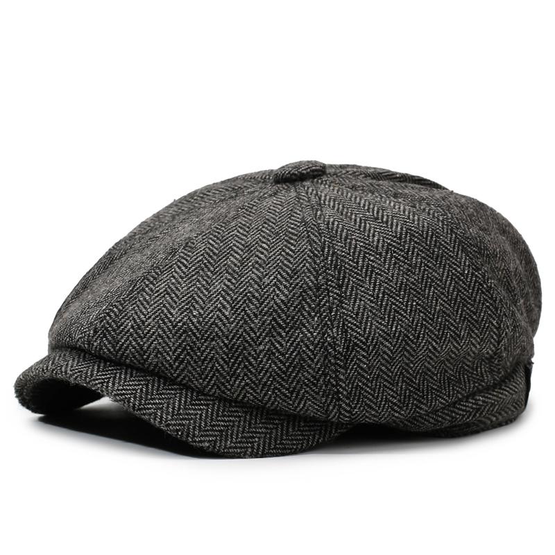 Unisex Casual Newsboy Hat for Travel, Shopping & Vacation - Retro Beret for Spring, Autumn & Winter