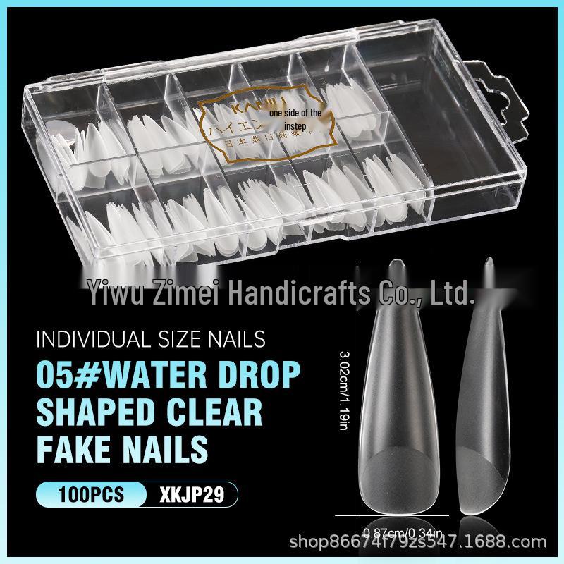 

Frosted Traceless Transparent Half-Cover Nail Extension Tips