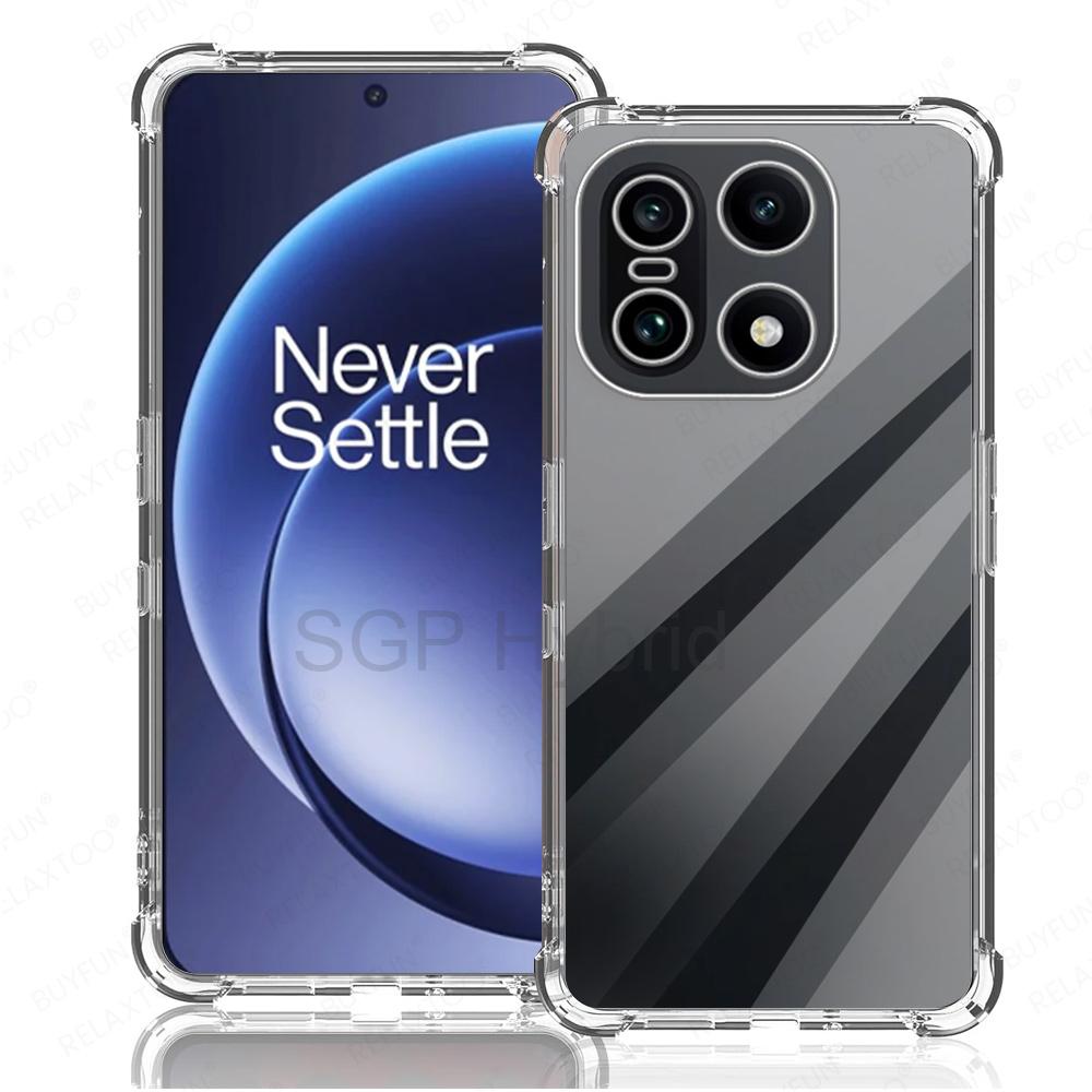 

Clear Shockproof Soft Silicone Case For OnePlus 15 Cover Full Lens Protection Back Funda OnePlus15 One Plus 15 5G Global Shell For OnePlus 15 5G прозорий