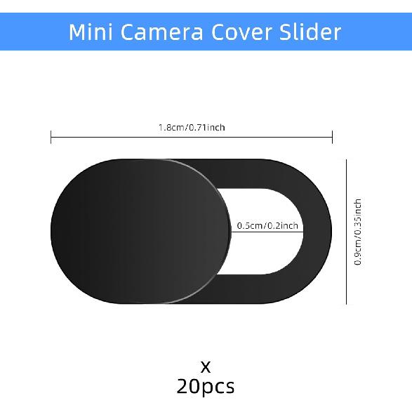 20PCS Laptop Camera Cover Sliders, Webcam Cover Slider, Phone Camera Cover and Webcam Cover Slider for Computers, Smartphones
