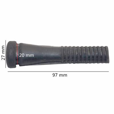 25 Pcs Rubber Plucking Fingers Black 2.0cm Diameter Slot Hair Removal Machine Chickens Ducks Bird Poultry Shed Stick