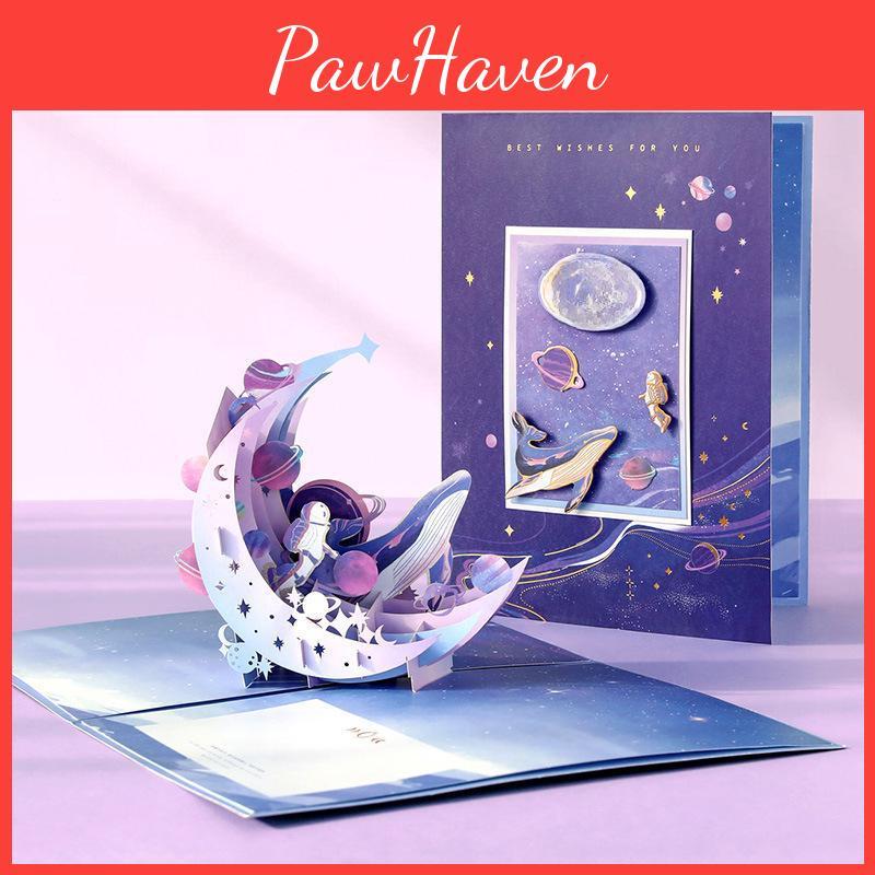 Greeting Card 3d Diy Foldable Creative Handwritten Thank You Birthday Teachers Day Thanksgiving Card