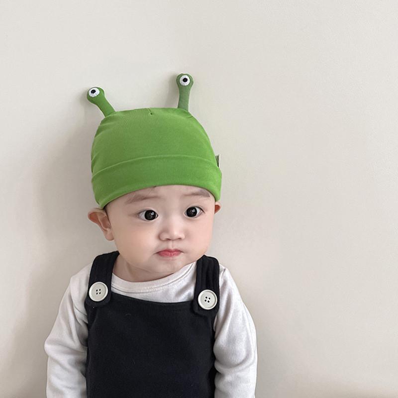 Мила бавовняна шапочка для новонародженого малюка Весняно-осіння тонка дитяча шапочка 0-3 місяці Унісекс