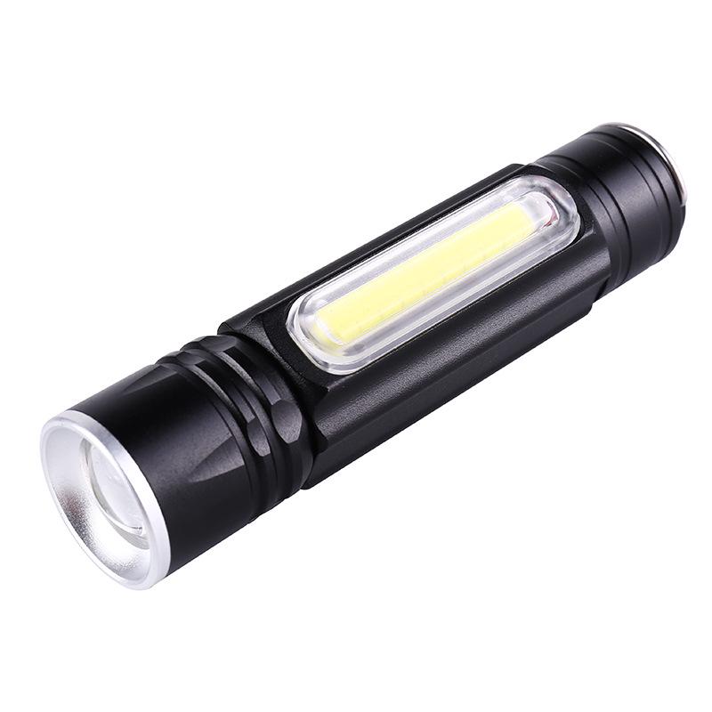 Rechargeable High-Power LED Flashlight: Multi-Function, Zoomable, Super Bright, Long-Range and Portable for Outdoor Use.