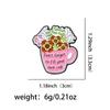 Inspirational Quotes Enamel Pin Flowers Brooch Pines Lapel Pins Badge Clothing Accessories Fashion Jewelry Thanksgiving Gifts