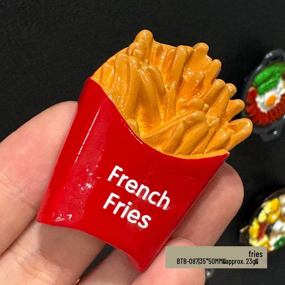 3D Chinese Style Food Magnet: Lobster & Noodles Hot Pot with Mantis Shrimp Sticker