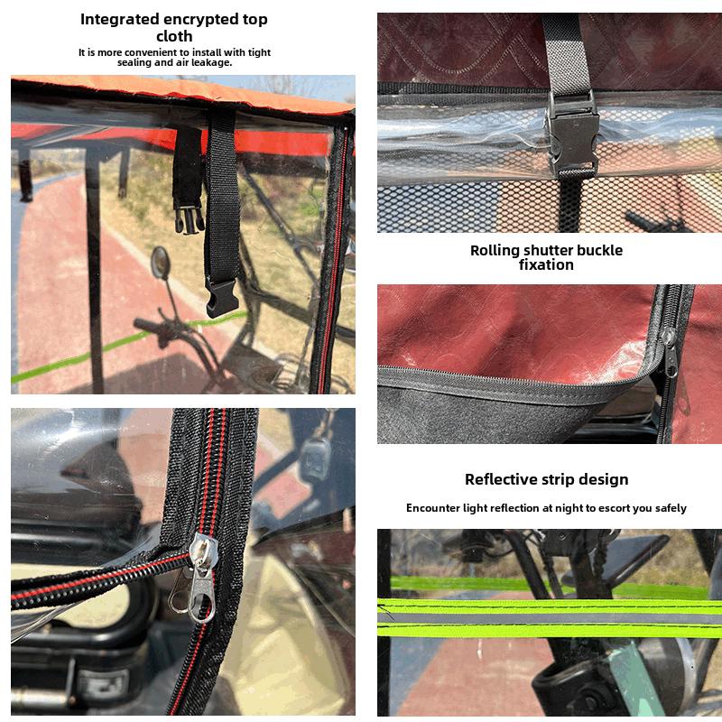 Green Seeker Dreirad Transparenter Regenschutz