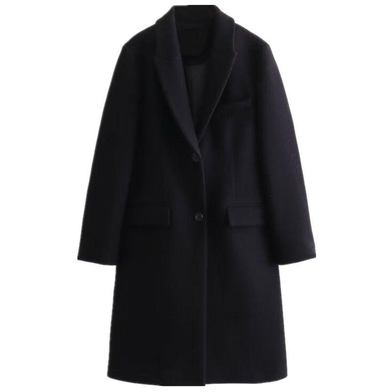 

Western Style Winter New Women clothes Slimming Versatile Fleece Neutral Wind Coat Outerwear 2110775 800 Black L