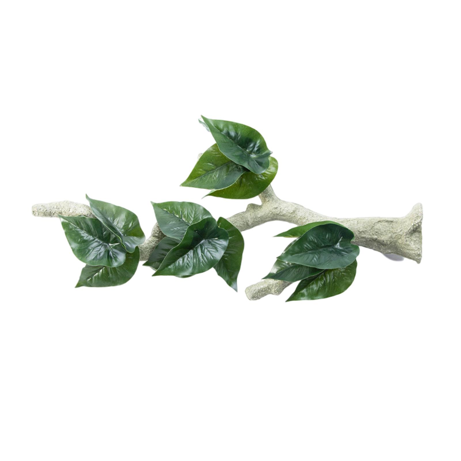 

Украшение для рептилий Растение для террариума Угол для лазания Ветка на присоске Аквариум Искусственная лиана для змеи бородатой агамы T4