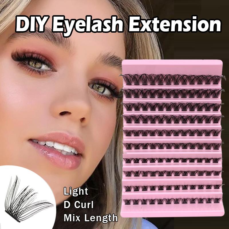 DIY Self-grafting Eyelashes Segmented Large Capacity Natural Thick New False Eyelashes