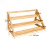 2026 Hot Sale Bamboo Tiered Spice Rack Wooden Spice Shelf Organizer Cabinet Seasoning Rack for Kitchen Countertop