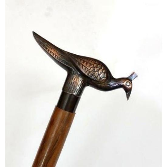 

Антикварный стиль Викторианский Винтажный Дизайнерская Латунная Ручка Трость Деревянная Трость M аэро