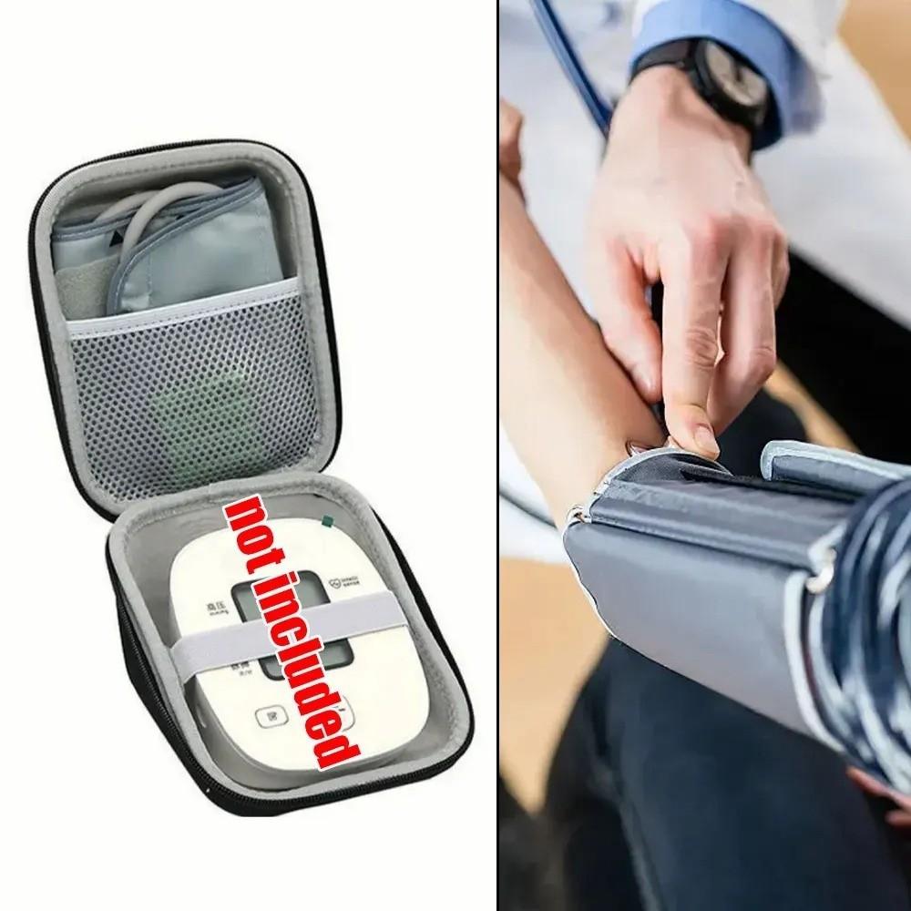 Portable Blood Pressure Monitor Bag High Capacity Hard EVA Tonometer Storage Bag Reasonable Layout for Omron Blood Pressure