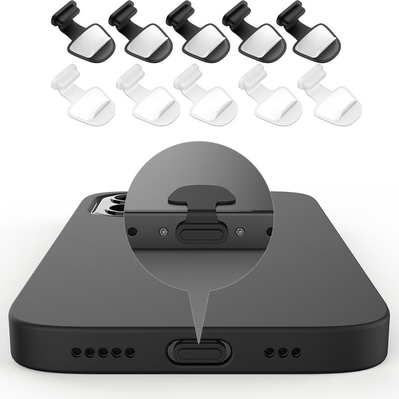 Silicone Phone Anti-lost Dust Plug Charging Port for Apple Type-C Dust Plug Charging Port Protector Dustproof Cover for Iphone