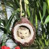 Little Hedgehog Ornament Cartoon Design Resin Craft Garden Statue Outdoor Indoor Balcony Flower Bed Patio Decoration
