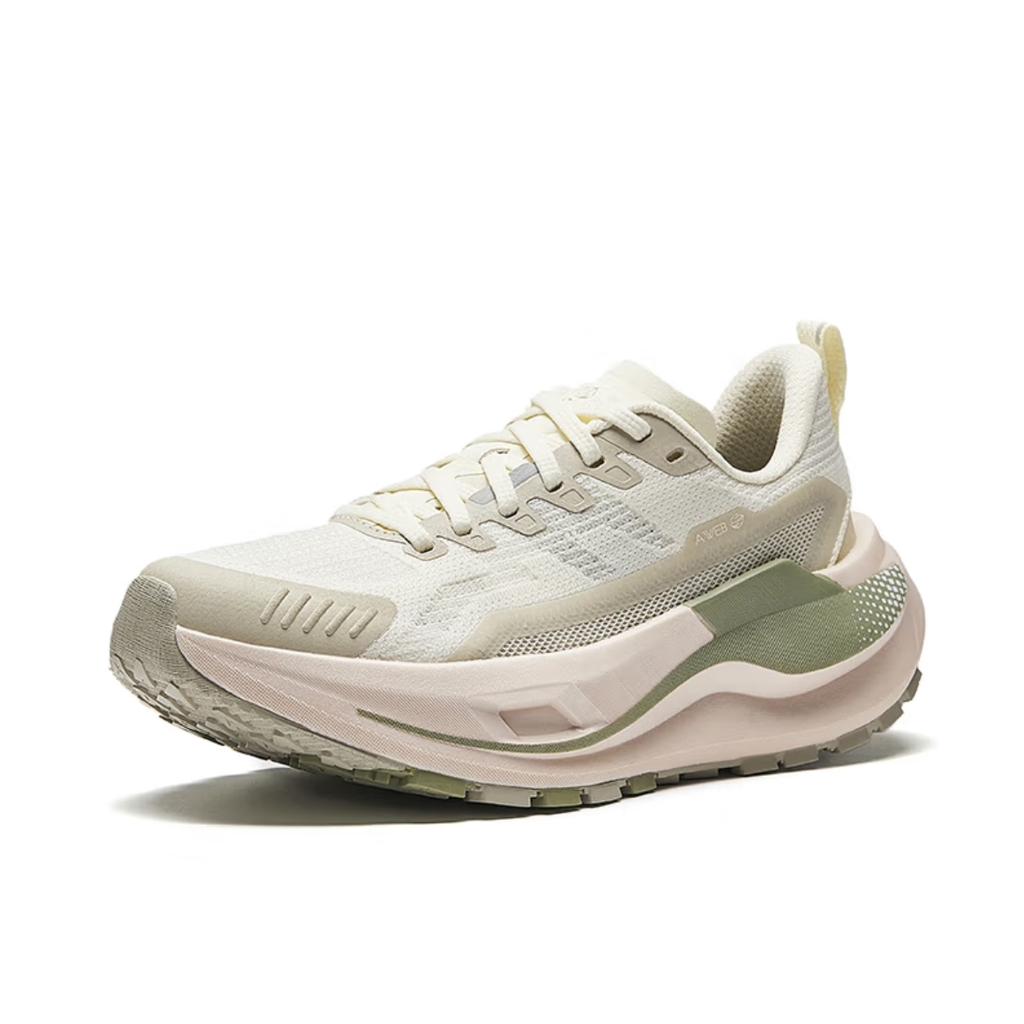 Anta Kunlun Comfortable Fashion Shock Absorbing Durable Low Top Trail Running Shoes Women Sneakers Light-Green 122525590-3