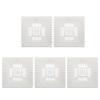 Multiple Color Hair Stoppers Portable Accessory for Shower Drain 5 Pack Sturdy Plastic Easy to Installion Bathroom