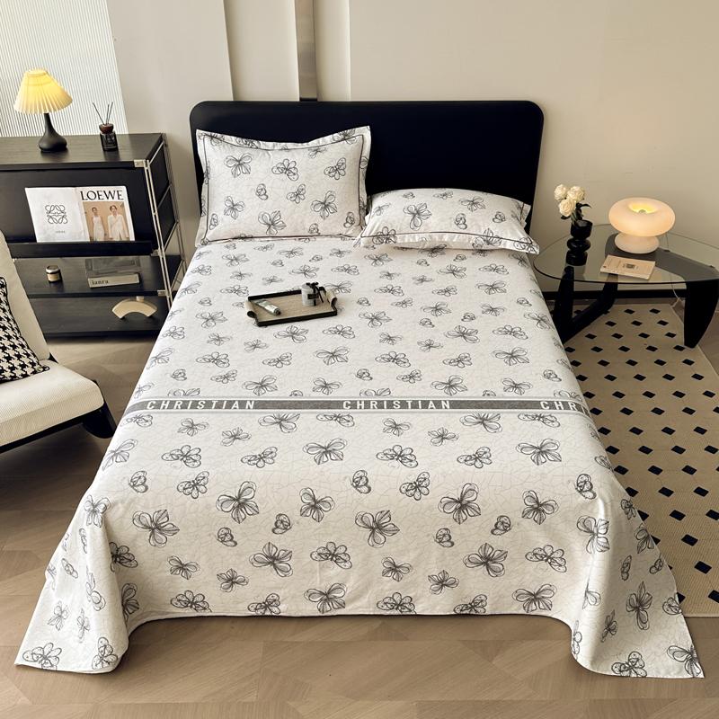 Vintage Style Floral Pattern 100% Cotton Bed Sheet Set Dark Color Flowers Luxurious Bedspread with Pillowcases Queen Bedding Set