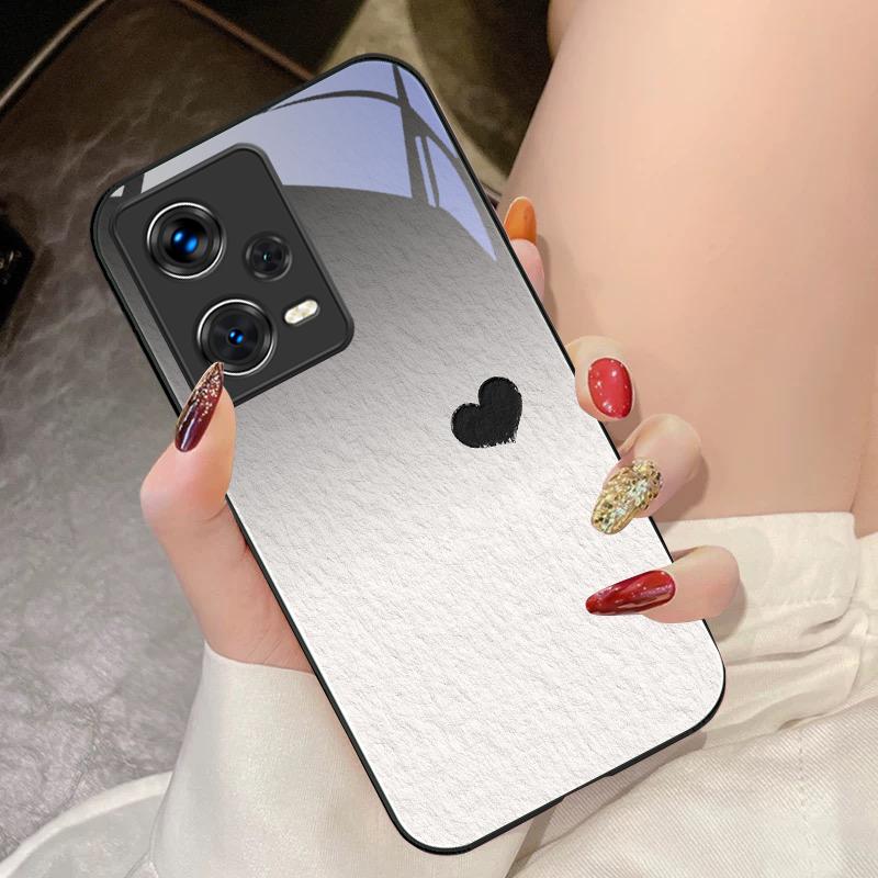 Beiwen Love Purple For Xiaomi 14 Ultra 13 Lite Redmi Note 13 11 Pro 12 Plus Poco X6 3 Pro F4 6 GT Tempered Glass Phone Case